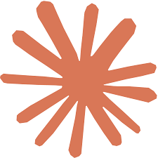 The logo for Claude AI, a large orange asterisk.