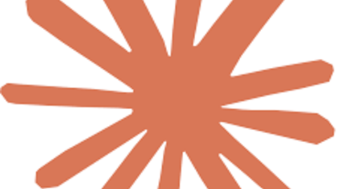 The logo for Claude AI, a large orange asterisk.