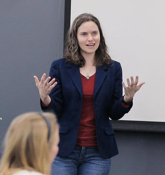Erin Hutchinson presenting