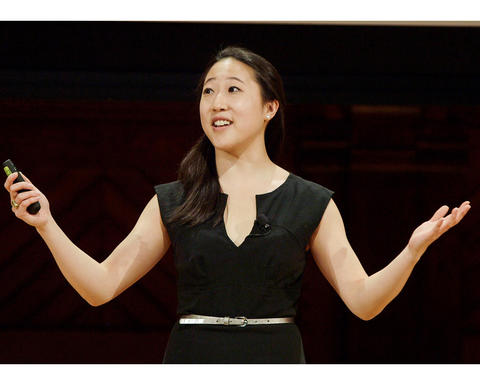 scholar speaking at Harvard Horizons